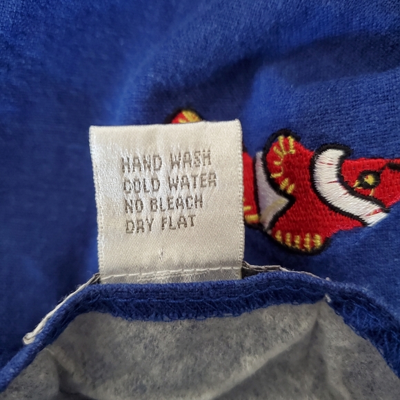 COUNTRY CONCEPT Blue Linen Blend SS Dress XL Embroidered Aquatic Fish Coastal - Picture 11 of 13